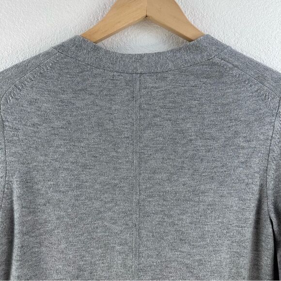 Gap Bella Driver light gray heather button down cardigan size L - Picture 4 of 11